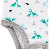 Simple Joys by Carter's Baby Boys 6-Pack Short-Sleeve Bodysuit, Navy/Turquoise, 3-6 Months - Image 3