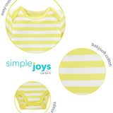 Simple Joys by Carter's Baby Boys 6-Pack Short-Sleeve Bodysuit, Navy/Turquoise, 3-6 Months - Image 5